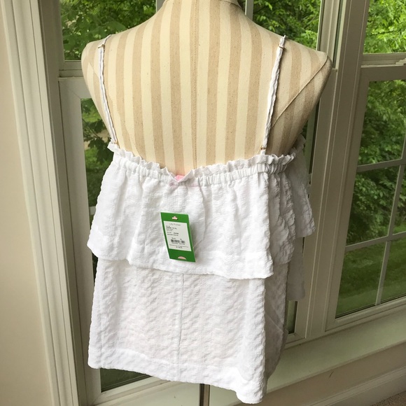 Lilly Pulitzer Mays spaghetti strap flounce top - Picture 7 of 8
